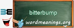 WordMeaning blackboard for bitterbump